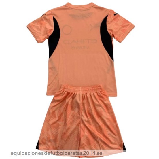 Nuevo Portero Conjunto De Hombre Manchester City 24/25 Naranja Baratas